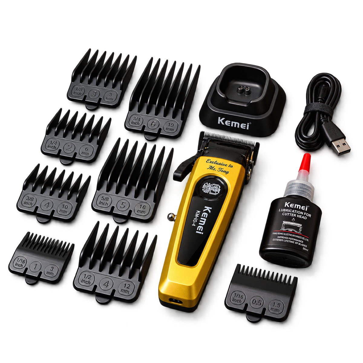 MAQUINA CLIPPER KEMEI DORADA KM-90-4