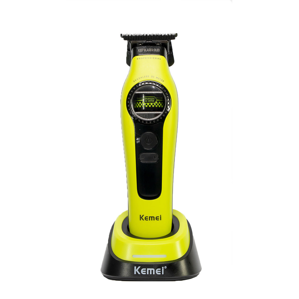 MAQUINA TRIMMER KEMEI VERDE KM-1595+BASE DE CARGA