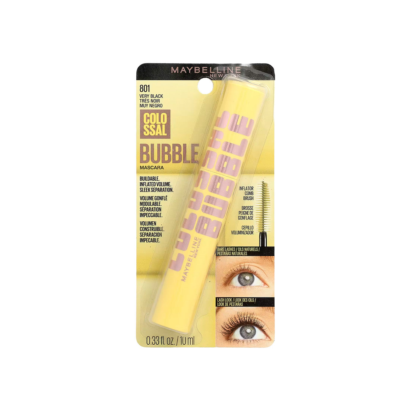 RIMEL MAYBELLINE 871 COLOSSAL BUBBLE VERY BLACK X8.75ML