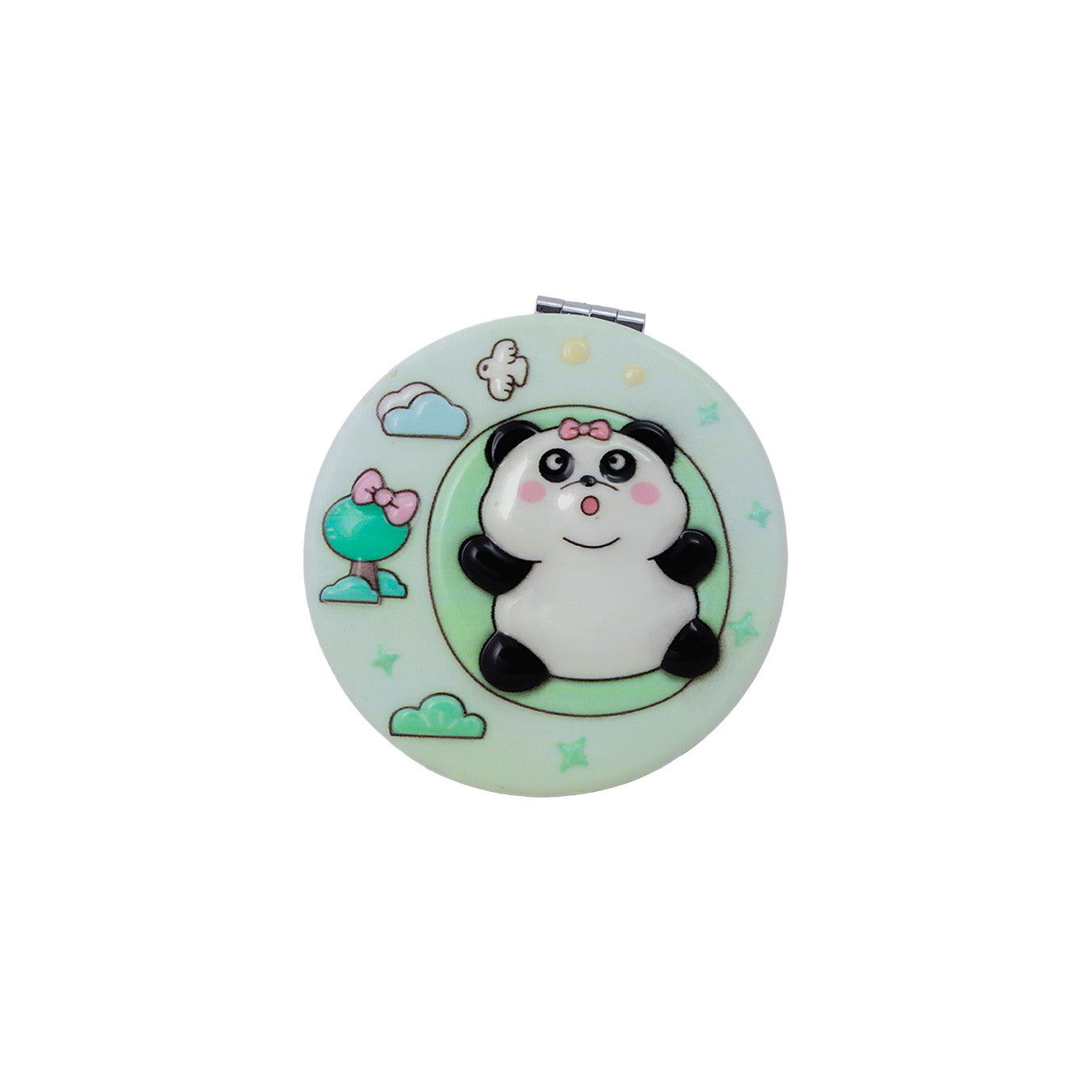 MINI ESPEJO REDONDO DISEÑO PANDA