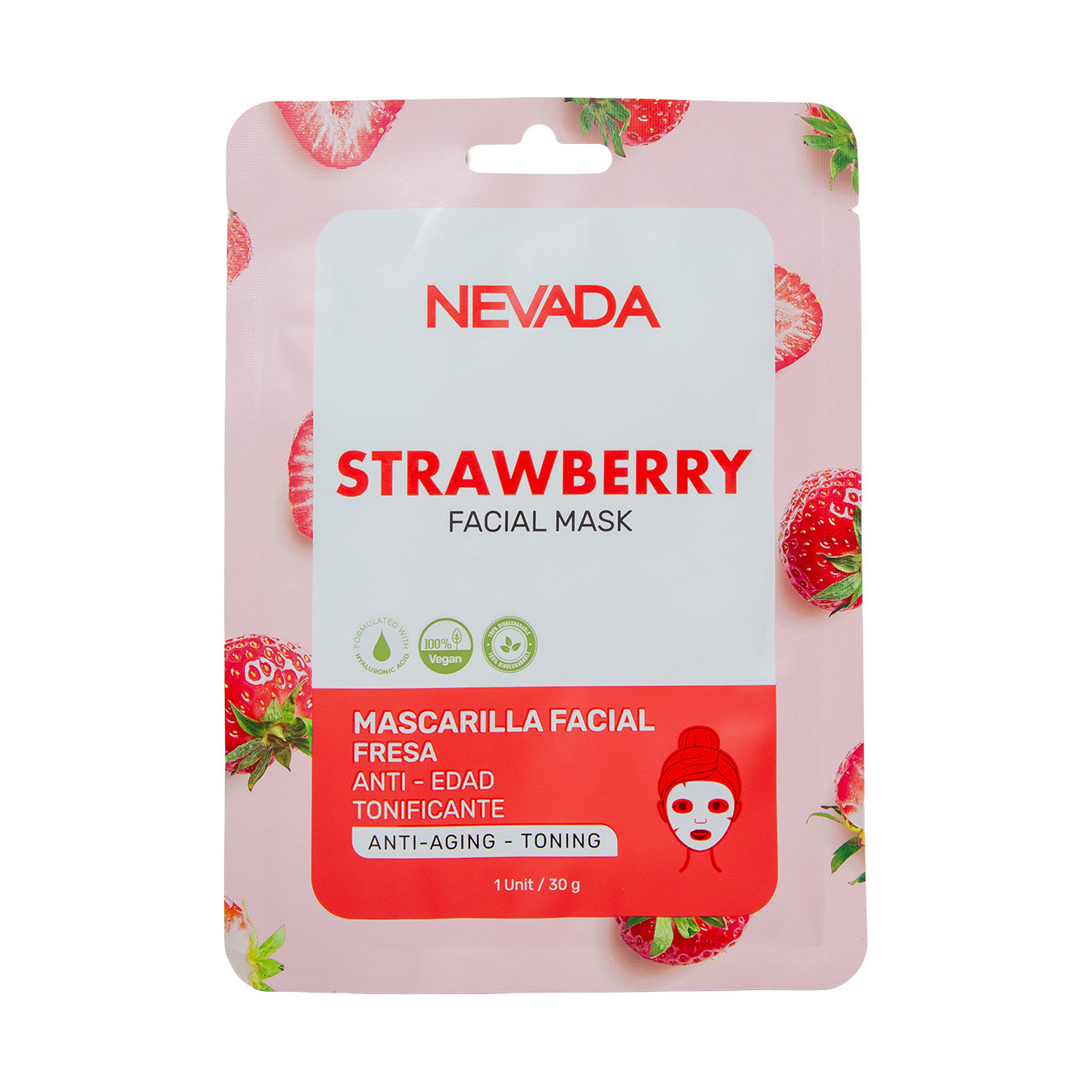 VELO FACIAL NEVADA XUND FRESA