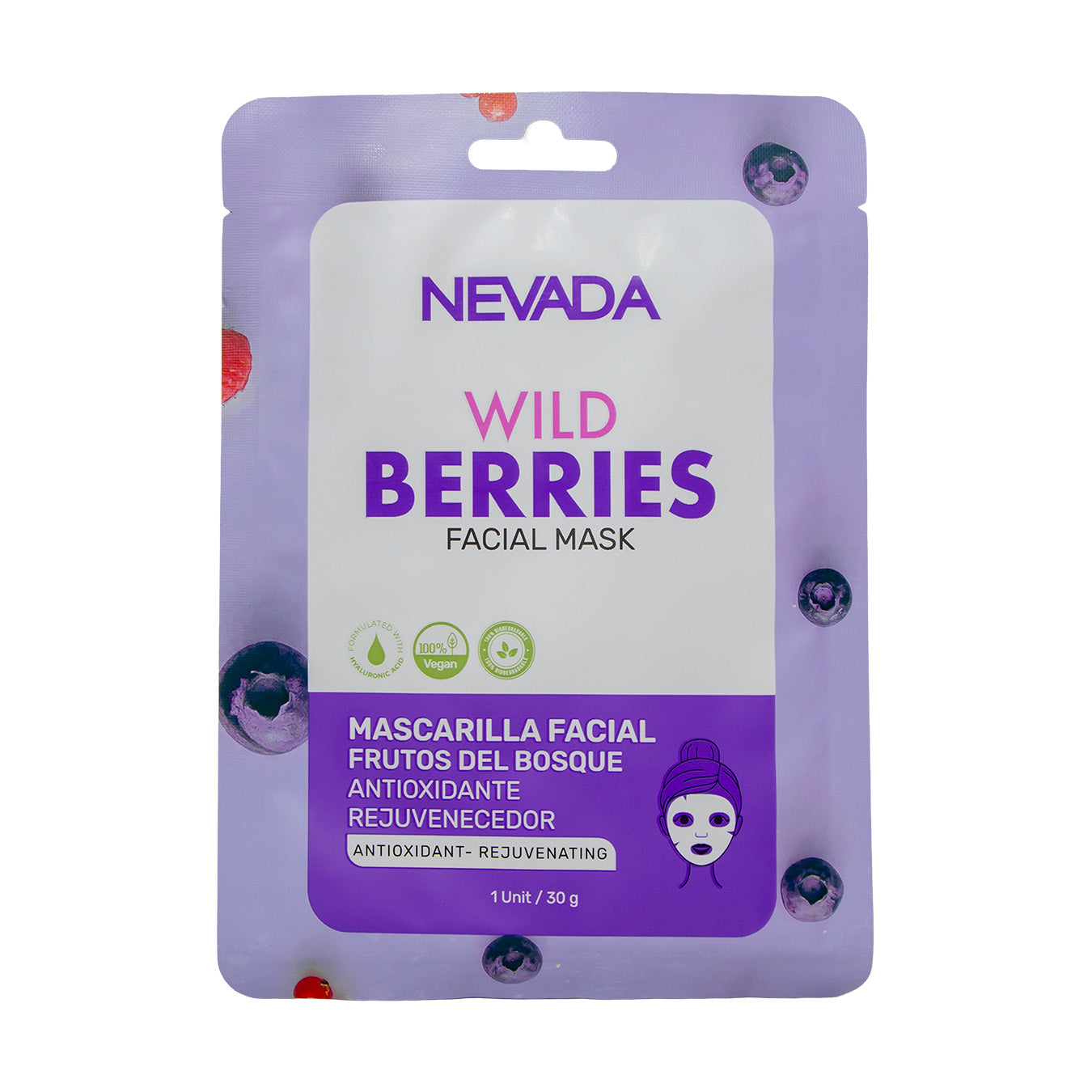 VELO FACIAL NEVADA XUND FRUTOS DEL BOSQUE