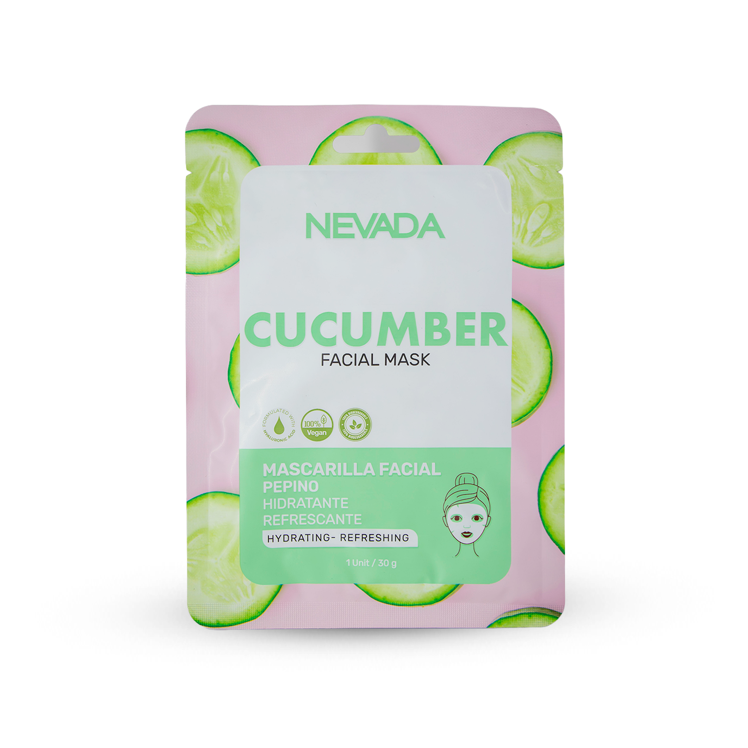 VELO FACIAL NEVADA XUND PEPINO