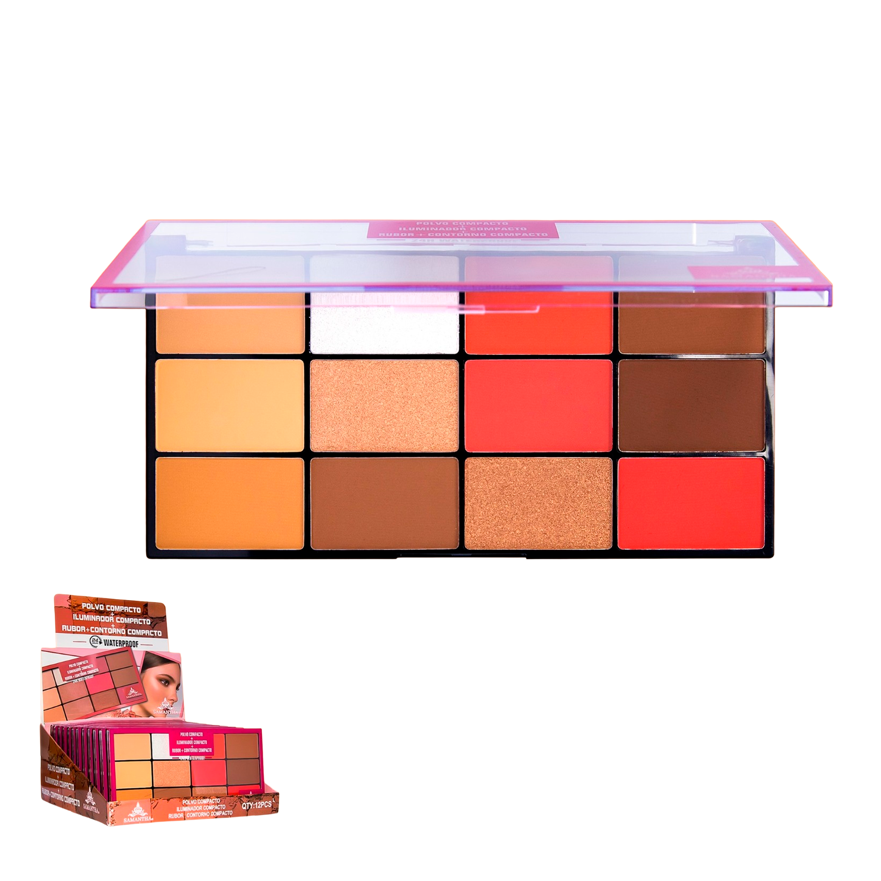 PALETA SAMANTHA 4EN1 X12COL