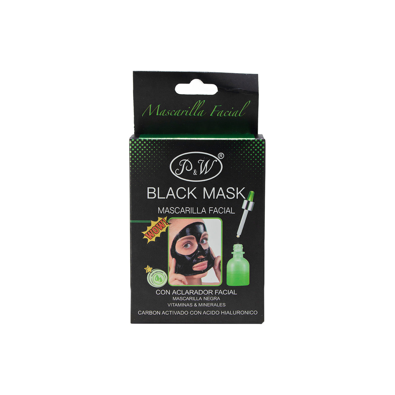 MINI MASCARILLA FACIAL P&W SACHET NEGRA X10GR