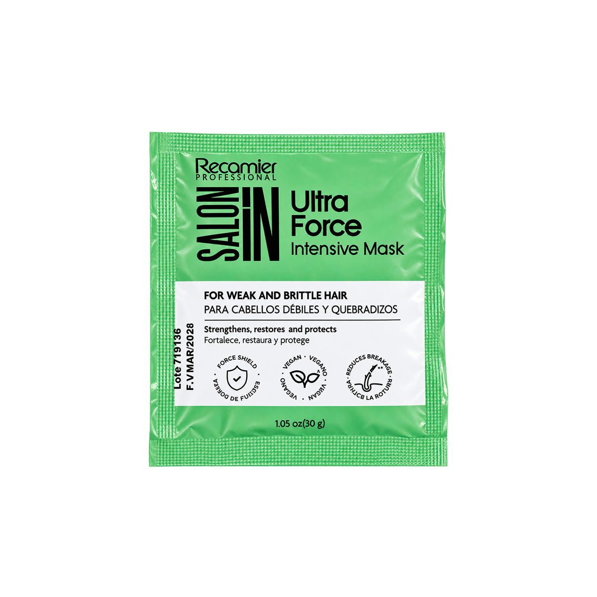 TRATAMIENTO SALON IN KERATIN ULTRA FORCE SACHET X30ML