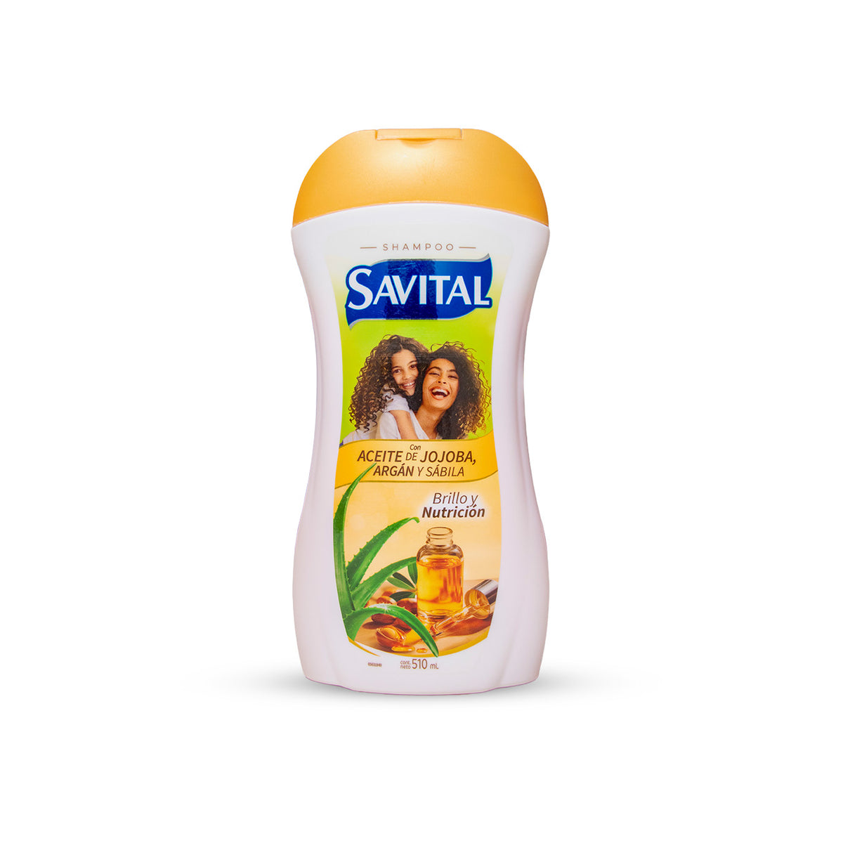 SHAMPOO SAVITAL ACEITE DE JOJOBA, ARGAN Y SABILA BRILLO Y NUT X510 ML