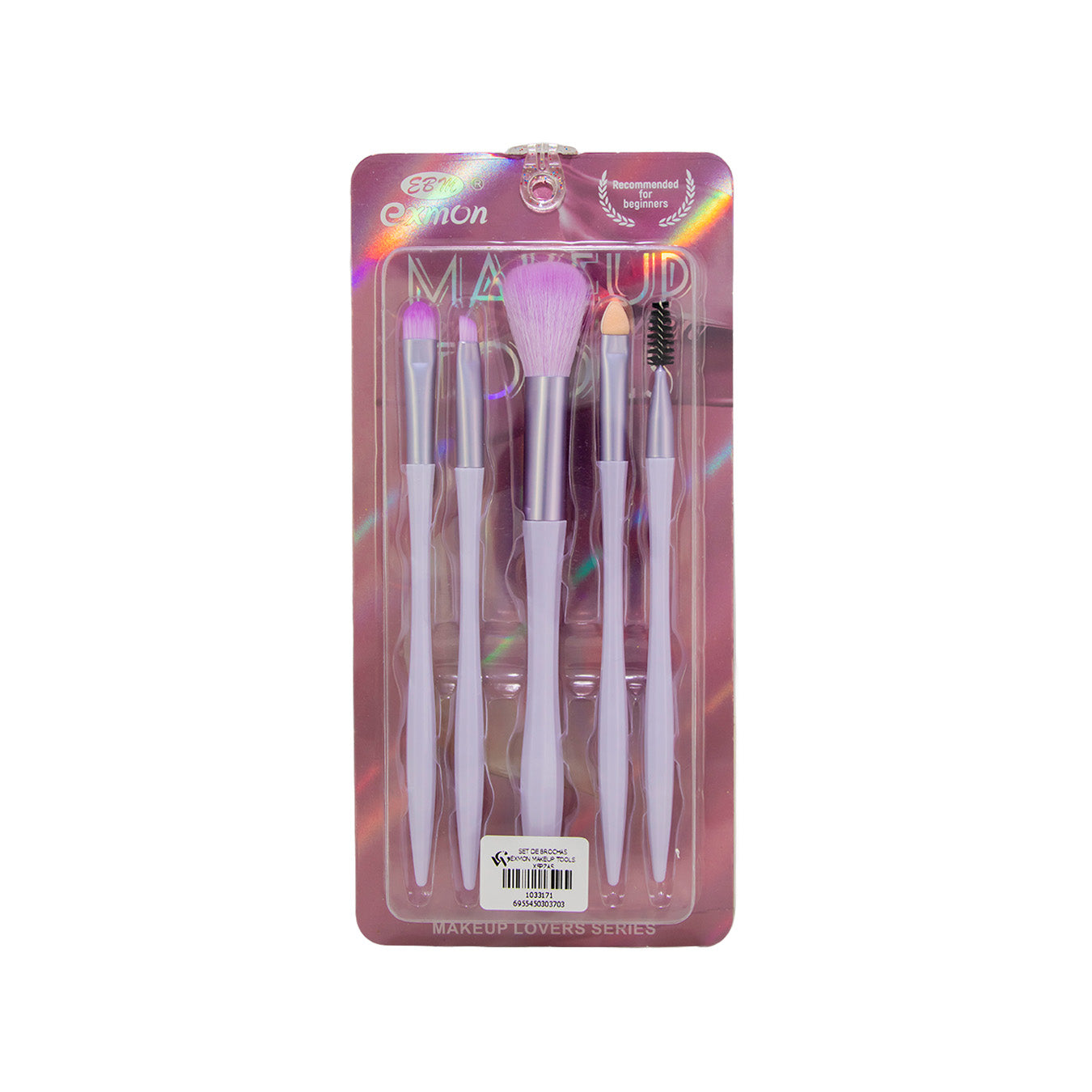 SET DE BROCHAS EXMON MAKEUP TOOLS X5PZAS