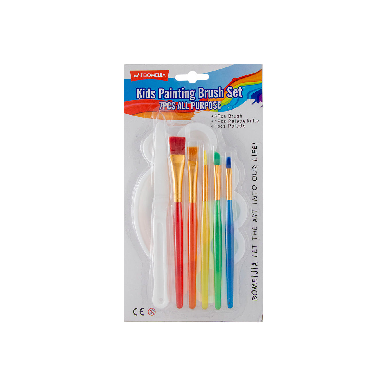 SET DE PINCELES PARA CARITAS PINTADAS X5UND + PALETA