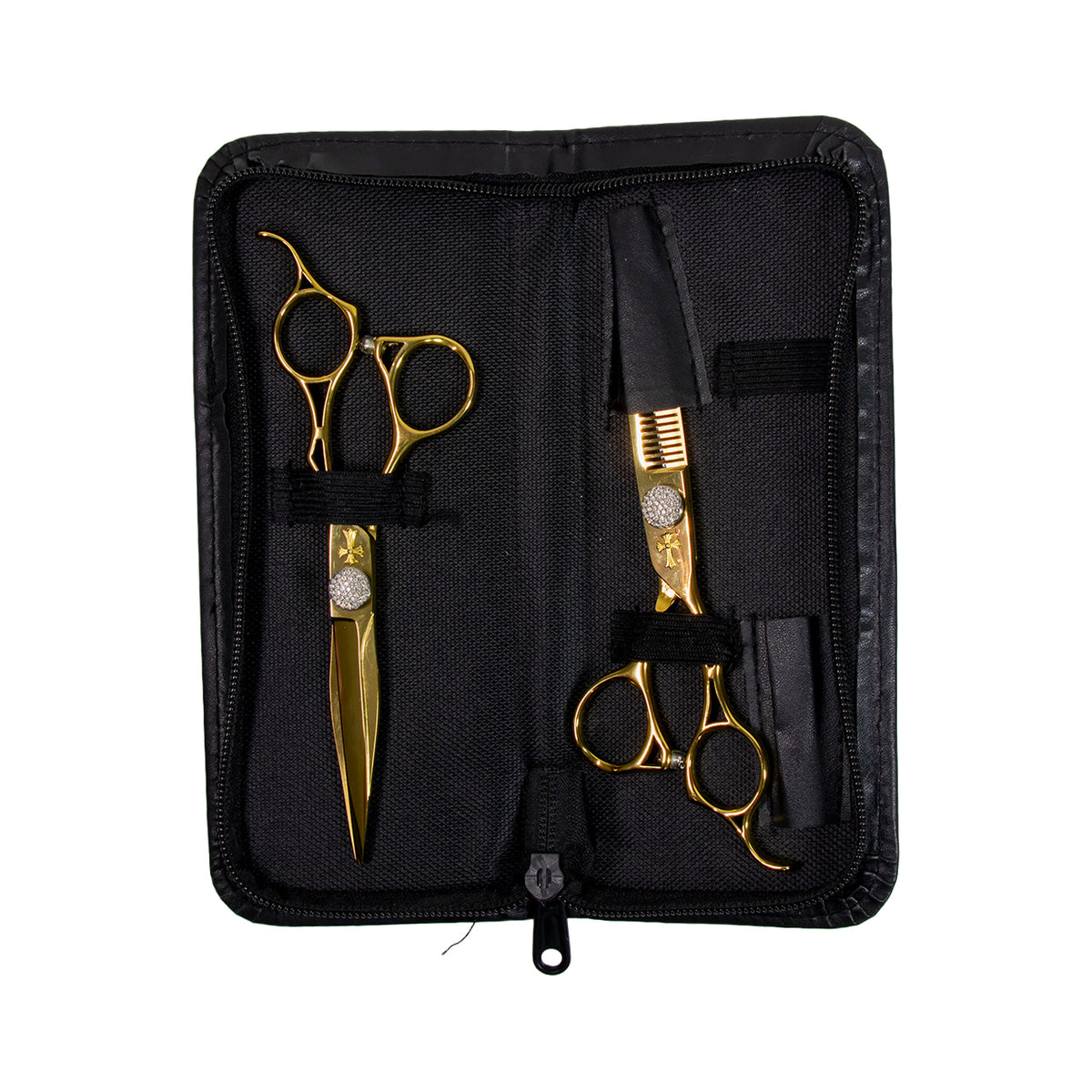 ESTUCHE DE TIJERAS DORADAS CRUZ