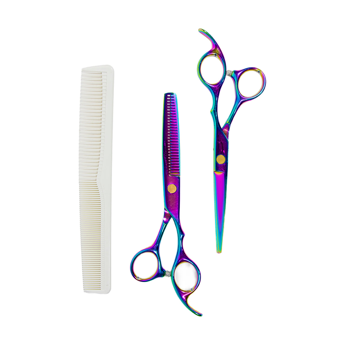 ESTUCHE DE TIJERAS TORNASOL X2+PEINE