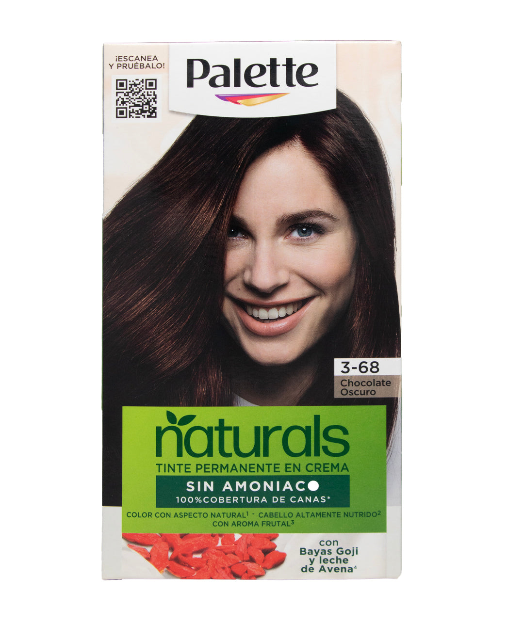 KIT TINTE PALETTE NATURALS S/A 3-68 CHOCOLATE OSCURO