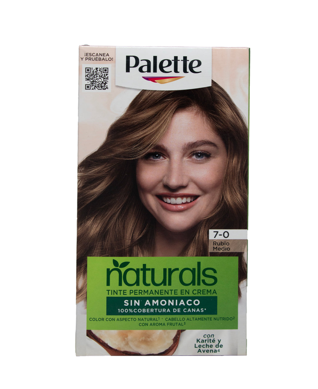 KIT TINTE PALETTE NATURALS S/A 7-0 RUBIO MEDIO
