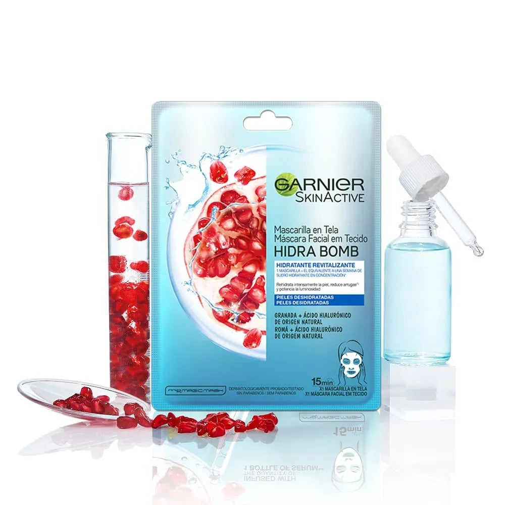 MASCARILLA EN TELA GARNIER HIDRA BOMB REVITALIZANTE