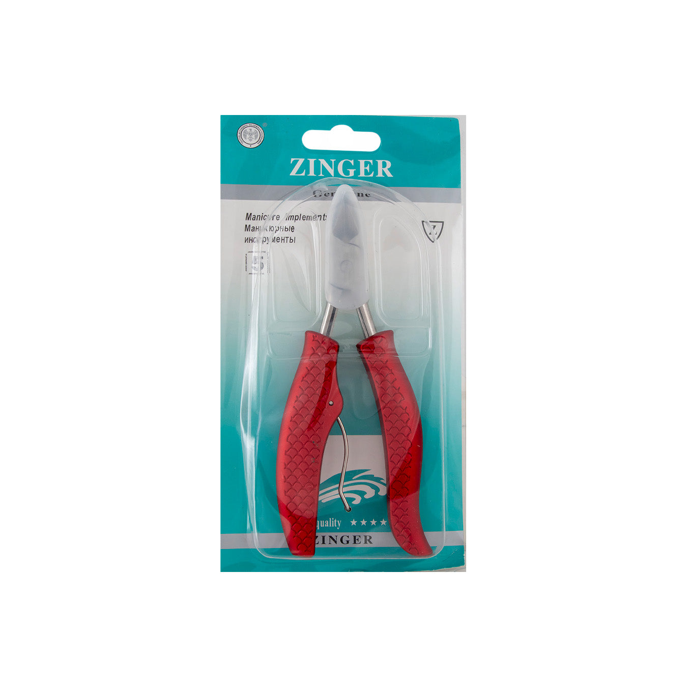 ALICATE ZINGER GRANDE MANGO NEGRO/ROJO