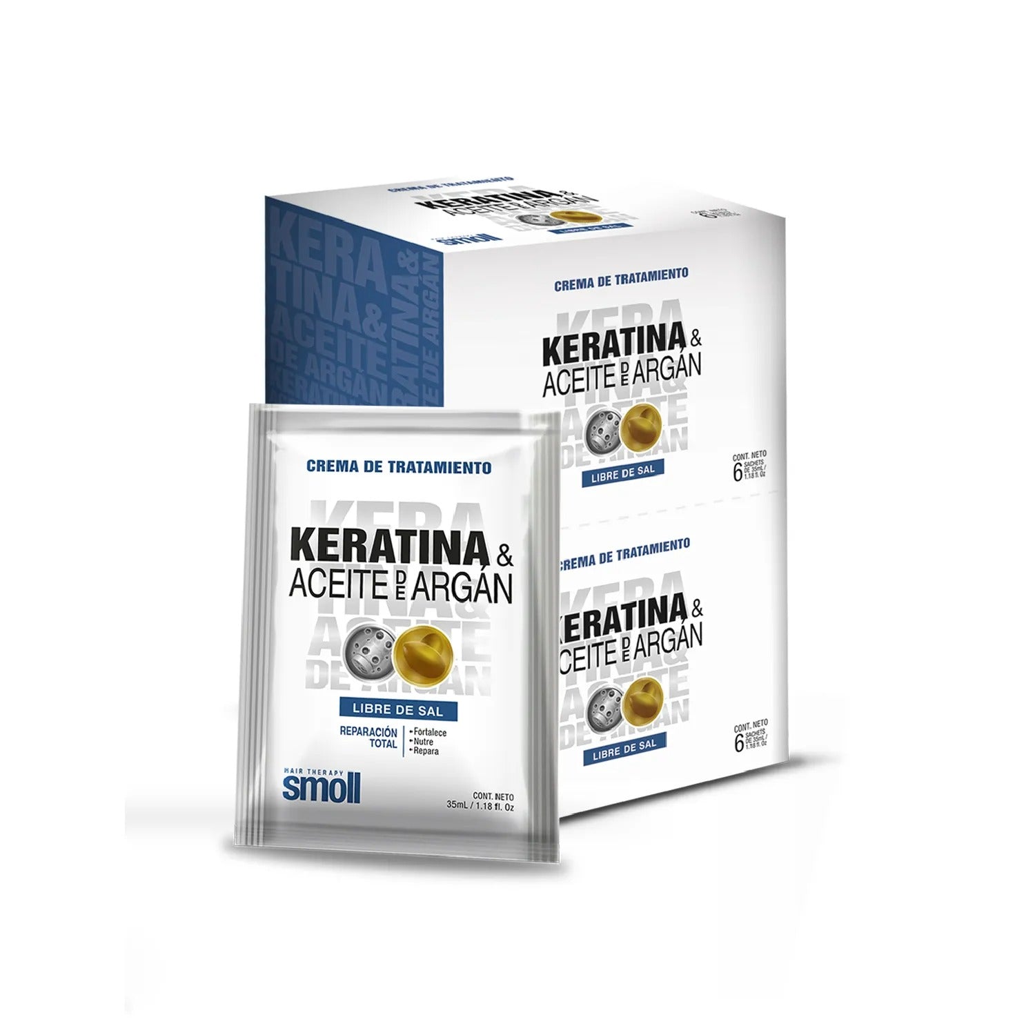 TRATAMIENTO SMOLL SACHET KERATINA+ARGAN X35