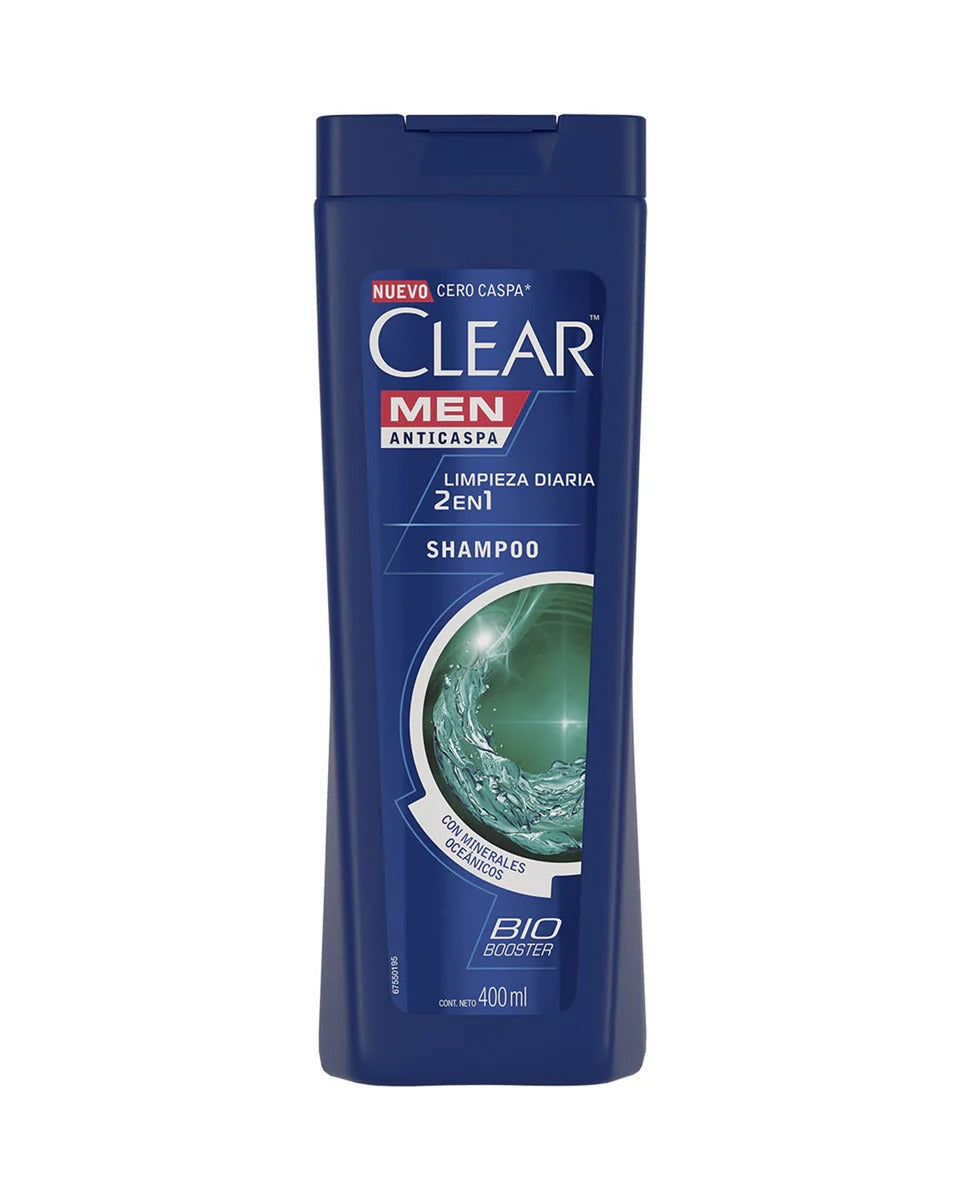 SHAMPOO CLEAR MEN LIMPIEZA DIARIA X400ML