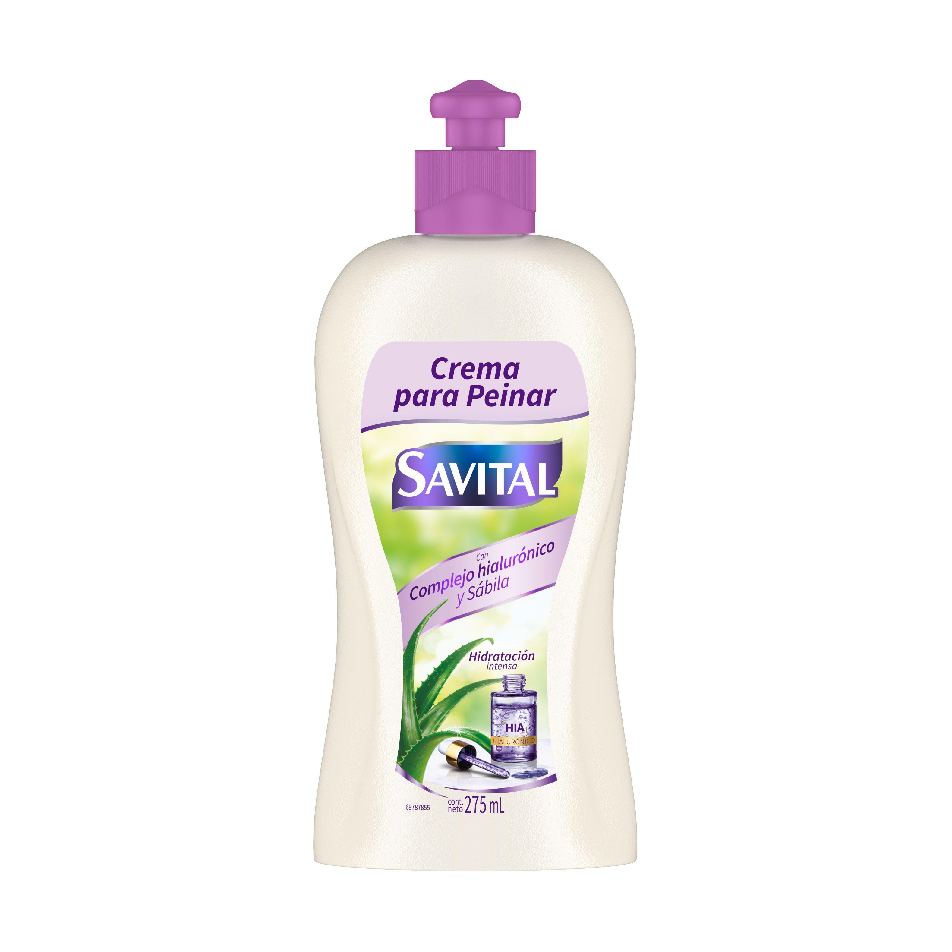 CREMA DE PEINAR SAVITAL HIALURONICO Y SABILA X275ML