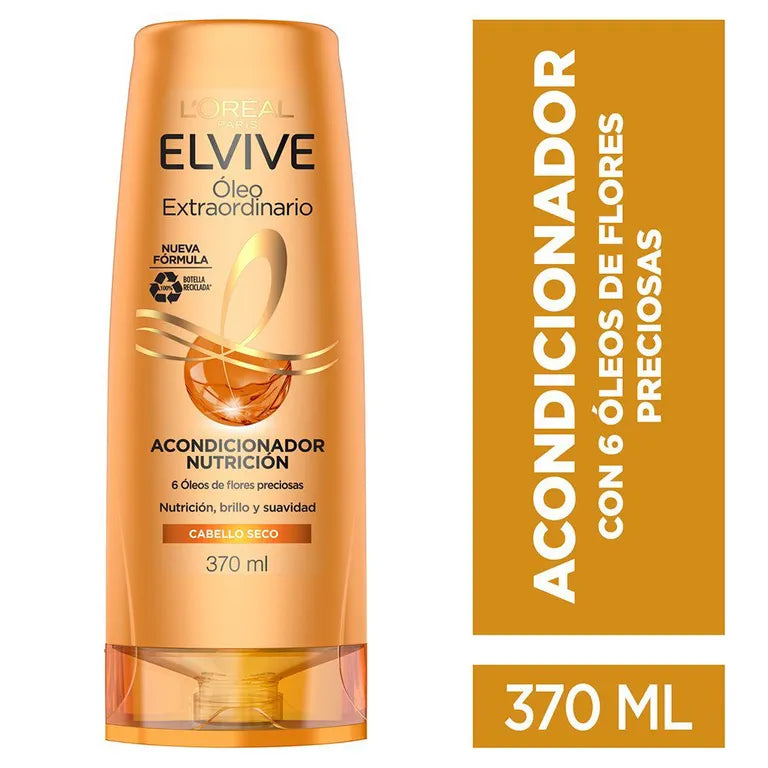 ACONDICIONADOR ELVIVE OLEO EXTRAORD. NUTRICION X370ML